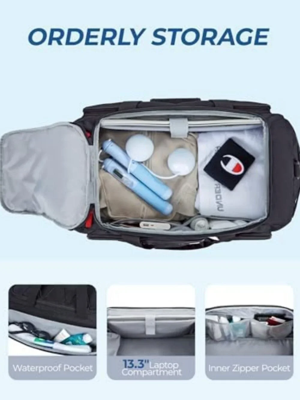 Versatile Gym Bag for Men | Athletic Sports Backpack & Travel Duffel for Hiking